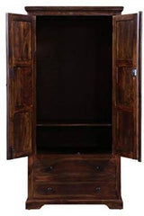 Bracket 2 Door Wardrobe in Sheesham Wood