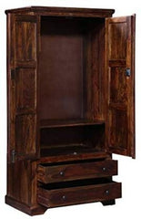 Bracket 2 Door Wardrobe in Sheesham Wood