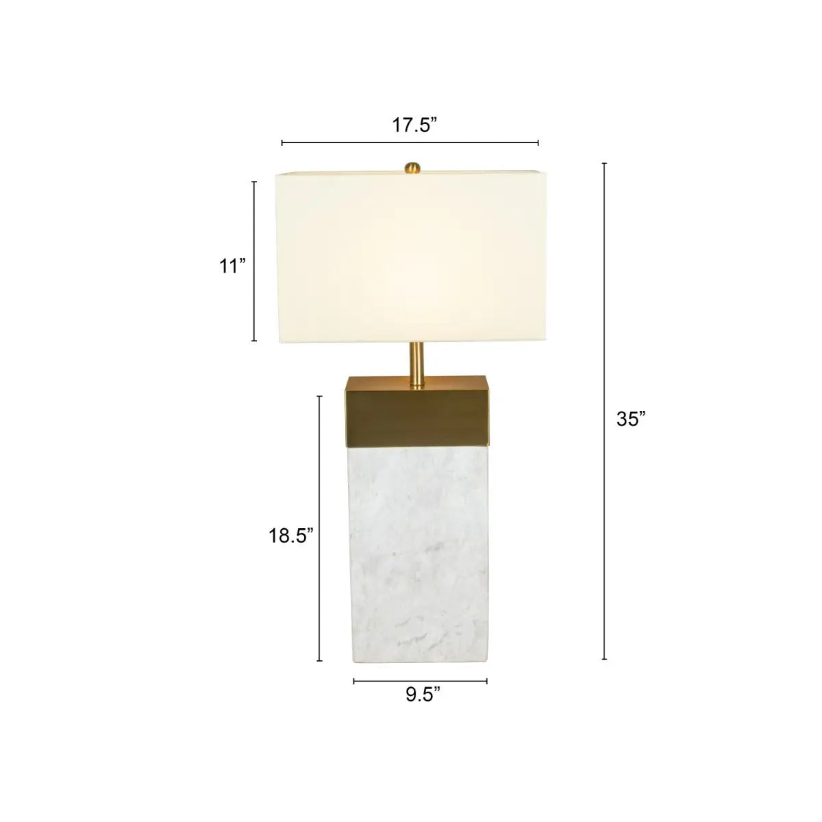 Buy Dunelm White Gold Marble Table Lamp GetMyCouch