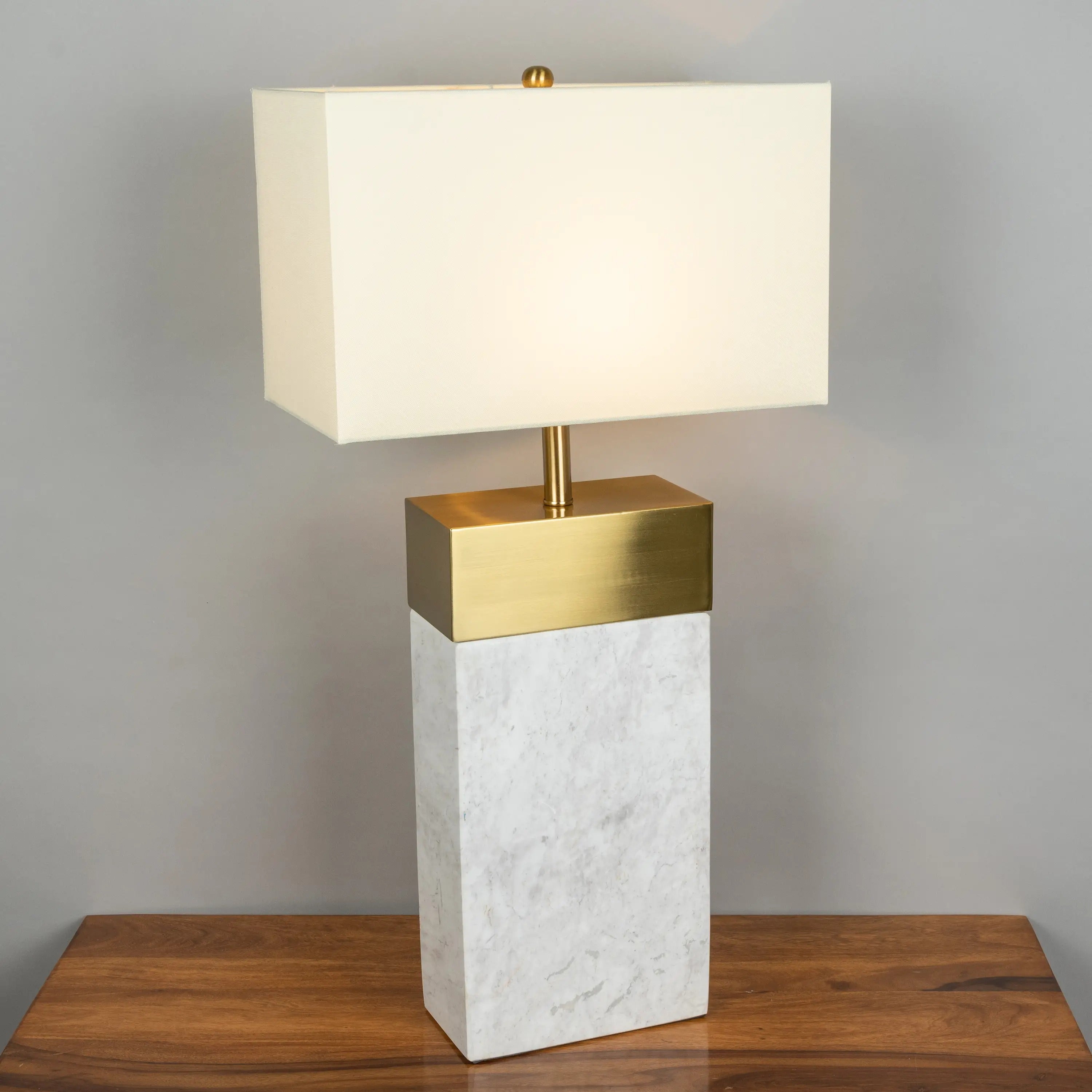 Buy Dunelm White Gold Marble Table Lamp GetMyCouch