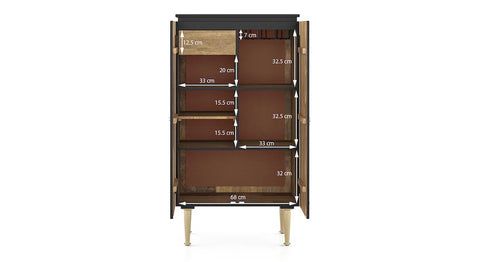 Britney Bar Cabinet in Solid Wood