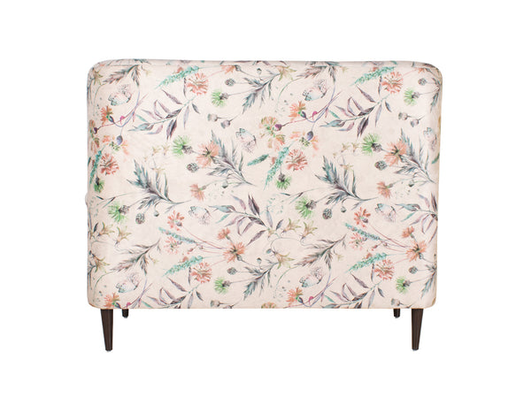 Valdemar High Back Two Seater Sofa In Floral Print