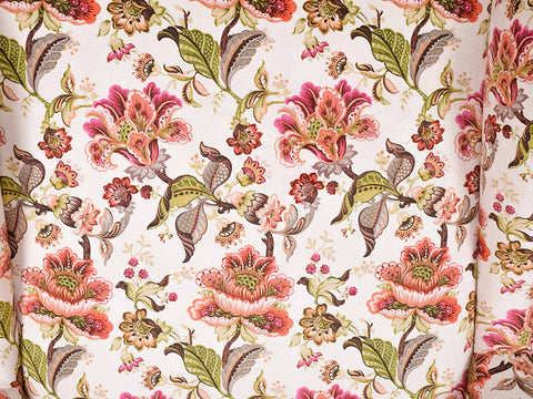 Genoa Wing Chair in Floral fabric