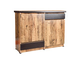 Caren Shoe Cabinet With Two Drawer in Ginger Bronze Finish
