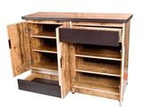 Caren Shoe Cabinet With Two Drawer in Ginger Bronze Finish