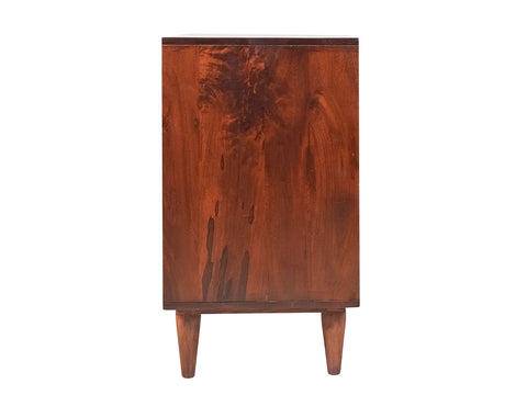 Emaada Solid Wood Chest of Drawers In Teak Finish