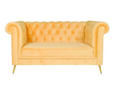 Berlin Two Seater Sofa In Premium Velvet Fabric