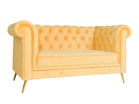 Berlin Two Seater Sofa In Premium Velvet Fabric