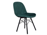 Glory Accent Chair In Green Velvet Fabric