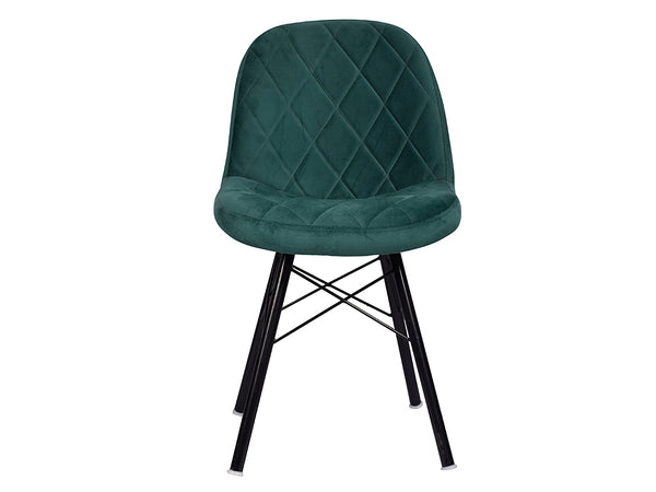 Glory Accent Chair In Green Velvet Fabric