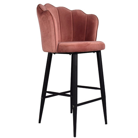 Thrace Bar Chair In Premium Pink Color