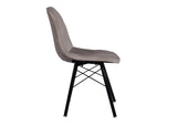 Glory Accent Chair In Grey Velvet Fabric