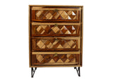 Eden Chest of Four Drawers With Metal Legs