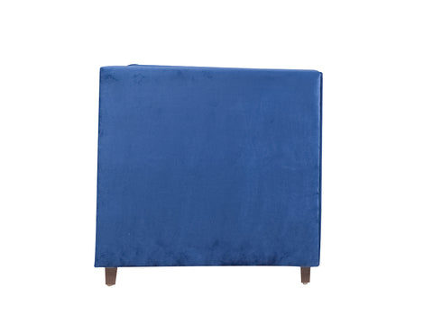 Windsor Sofa Set In Blue Velvet Fabric (3+1+1)