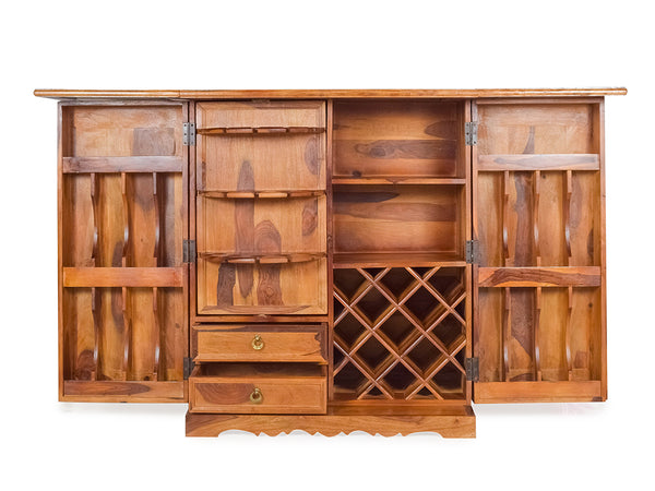Liana XL Bar Cabinet In Sheesham Wood
