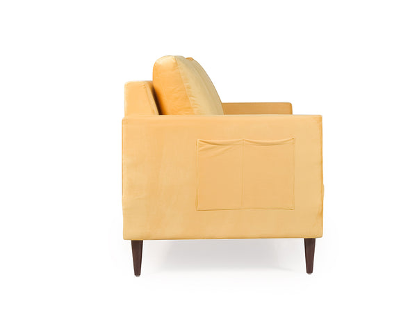 Bagato 3 Seater in Yellow Velvet