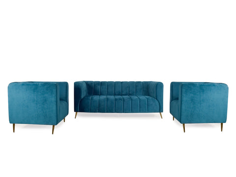 Haaken Sofa Set in Premium Velvet (3+1+1)