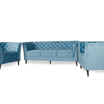 Watson Sofa Set In Premium Velvet Fabric (3+1+1)