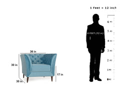 Watson Sofa Set In Premium Velvet Fabric (3+1+1)