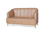 Nelio 3+2 Sofa Set in Brown Leatherette