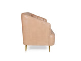 Nelio 3+2 Sofa Set in Brown Leatherette
