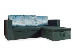 Feltro Sofa Cum Bed In Dark Green