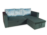 Feltro Sofa Cum Bed In Dark Green