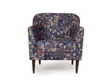 Lucas Lounge Chair In Floral Printed Fabric
