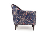 Lucas Lounge Chair In Floral Printed Fabric