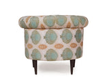 Bardot Lounge Chair In Floral Premium Suede