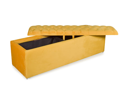Boston Upholstered Bench Cum Ottoman in Storage