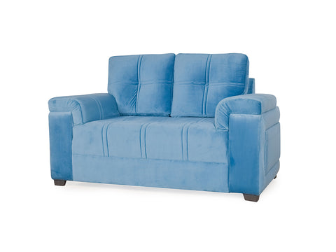 Marina two Seater Sofa In Blue Color