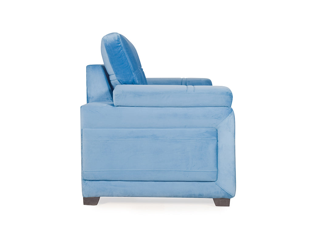Marina two Seater Sofa In Blue Color