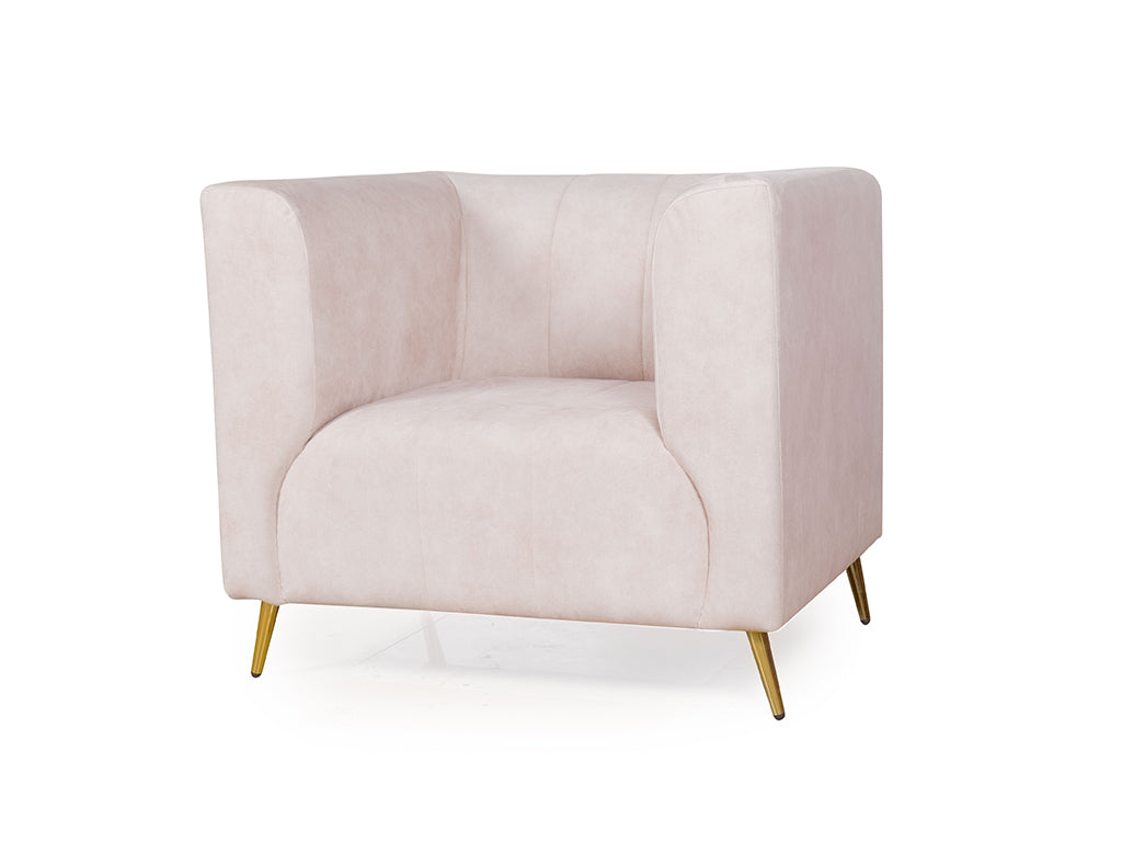 Haaken 1 Seater Sofa in Premium Velvet Fabric