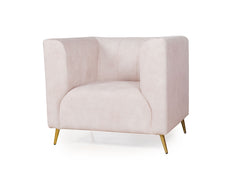 Haaken 1 Seater Sofa in Premium Velvet Fabric