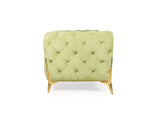 Oliver 3+2 Seater Sofa In Green Velvet Fabric