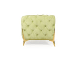 Oliver 3 Seater Sofa In Green Velvet Fabric