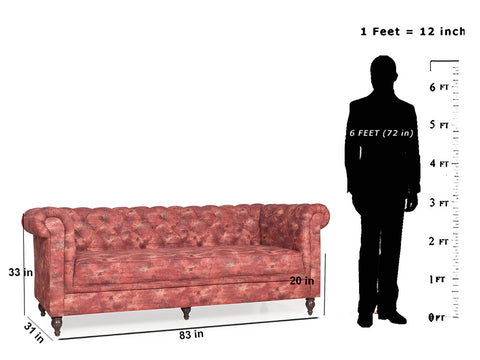 Berlin Three Seater Sofa In Premium Suede Fabric