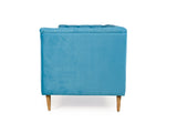 Watson 3+2 Sofa Set In Blue Premium Velvet Fabric