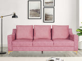 Donny 3 Seater Sofa In Suede Fabric
