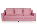 Donny 3 Seater Sofa In Suede Fabric