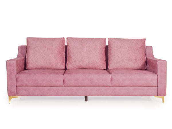 Donny 3 Seater Sofa In Suede Fabric