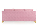 Donny 3 Seater Sofa In Suede Fabric