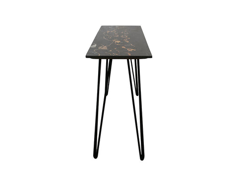Stella Console In Black Marble Top