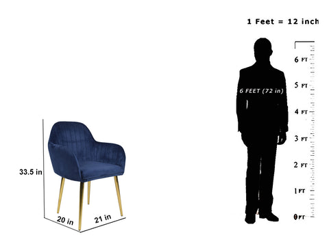 Harley Slipper Chair With Golden Legs
