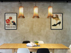 Pendant Wooden Light Moon 1 Piece