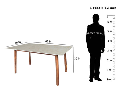 Advik marble dining table 6 seatar Set In Victoria Chairs