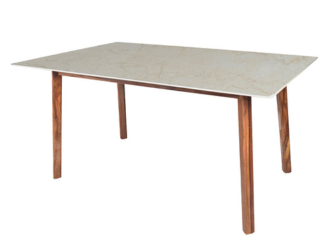 Advik marble dining table 6 seatar Set In Victoria Chairs