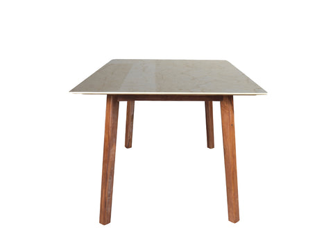 Advik marble dining table 6 seatar Set In Victoria Chairs