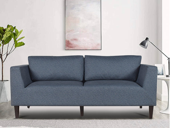 Adam 3 Seater Sofa In Premium Suede Fabric